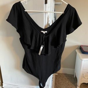 Black off the shoulders Body suit